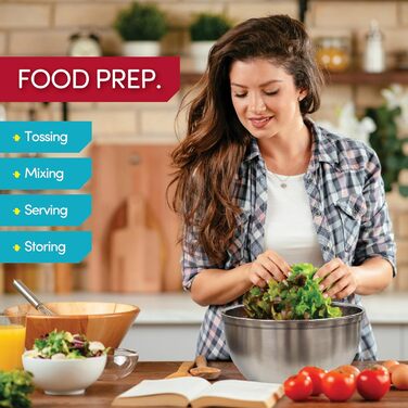 Набір місок для змішування з нержавіючої сталі з кришкою, терткою, ручкою, виливом та герметичним кришкою, антиковзний набір місок для приготування, випічки, зберігання продуктів (3 шт.) Чорний