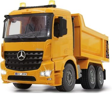 Екскаватор-самоскид JAMARA Mercedes-Benz Arocs 2.4 GHz з дистанційним керуванням, звук двигуна, світлодіоди, повний привід