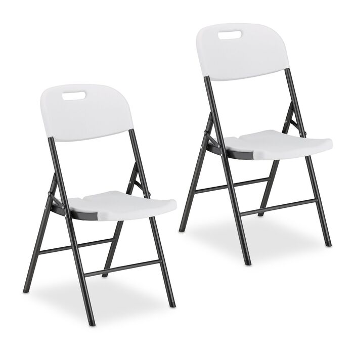 Набір з двох розкладних садових стільців Relaxdays