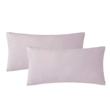 Набір постільної білизни SOULFUL 155x220 з бавовни (2 шт.), з блискавкою, колір пастелевий фіолетовий