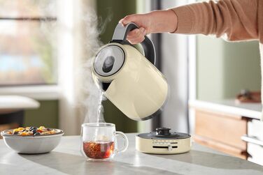 Електричний чайник KitchenAid з регулюванням температури 50-100°C, 1.7L, кремовий колір