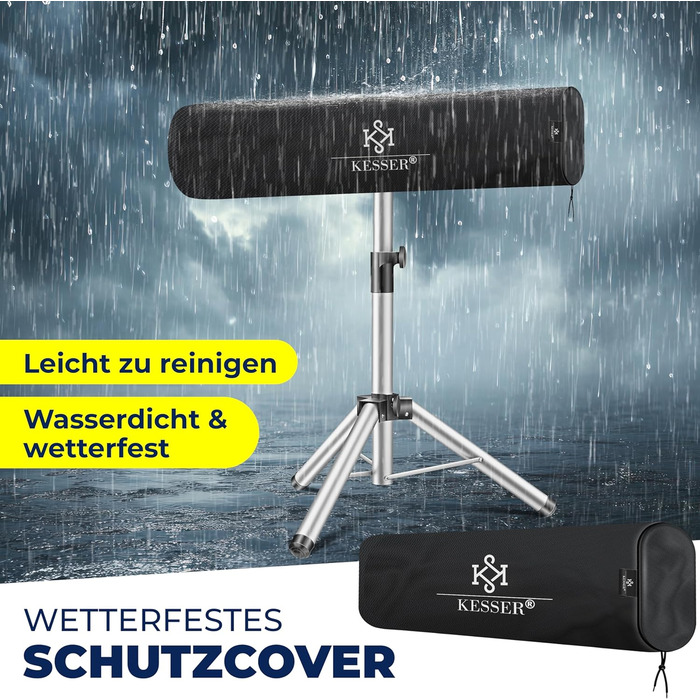 Інфрачервовий обігрівач KESSER® 2500W з захисним чохлом та телескопічним штативом – для тераси, вітальні, дачі