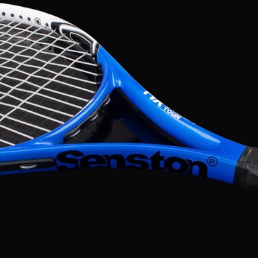 Тенісна ракетка Senston 19/23/25 Комплект тенісних ракеток цільного дизайну з тенісною сумкою, накладкою, демпфером вібрації Blue 25 дюймів