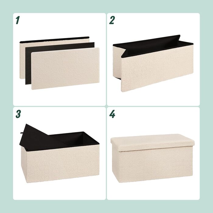 Лавка Relaxdays з м'якої тканини вельвет