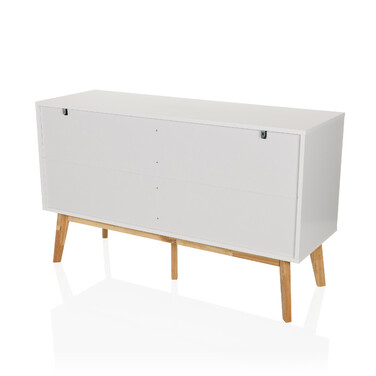 Сервант / комод TAROLO 120 x40x72 см 2 шухляди 1 двері білий hjh LIVING
