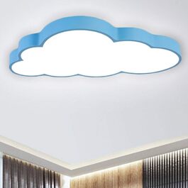 Світлодіодне стельове світло з регулюванням яскравості Хмари Стельова лампа Вітальня Стельова лампа Спальня Кухня Світло Енергозберігаюче світло (з регулюванням яскравості) (Блакитні Хмари-64w), 64W