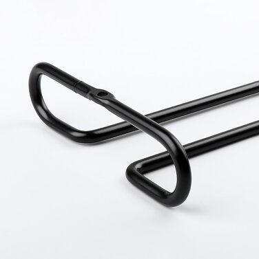 Настінна полиця для келихів GeLive, 2 шт., чорна, 17.8 см (7.3 дюйми)