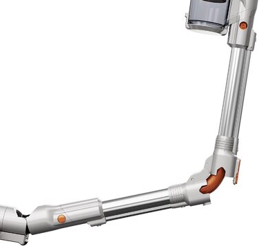 Турботріонік StormStick: Вертикальний пилосос 120 Вт з фільтром MIF, 5 м кабелем, 11 кПа, циклонна технологія (сріблястий)
