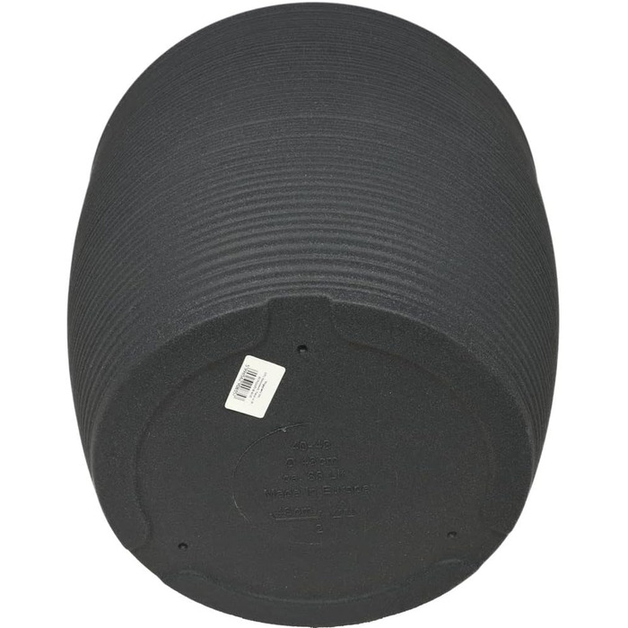 Квітчарня Milano: круглий горщик для квітів, Ø58 см, антрацит - вологостійкий, UV-стійкий