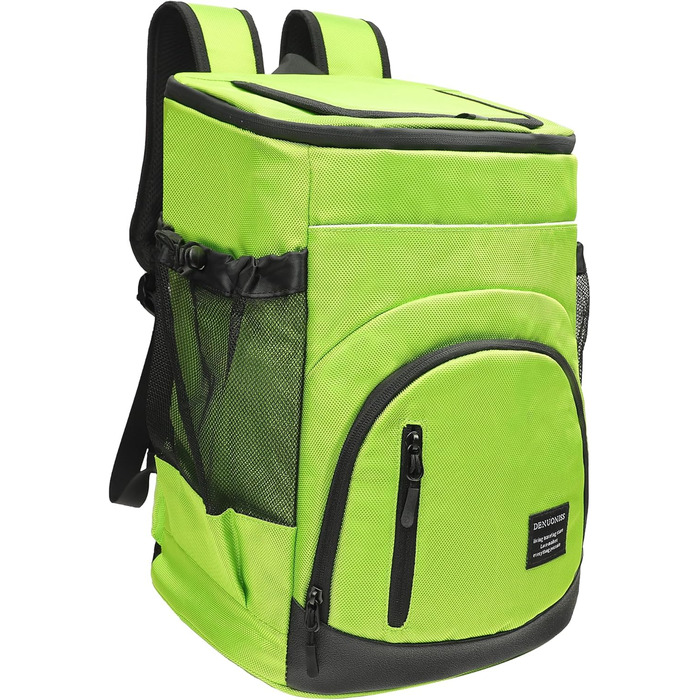 30L Рюкзак-холодильник великий, витокостійкий ізольований рюкзак для пікніка для чоловіків та жінок, термо-холодильник для пляжу, кемпінгу, відпочинку на природі, риболовлі, зелений