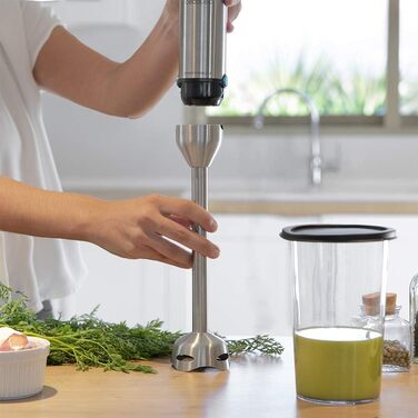 Блендер Cecotec Stabmixer Power TitanBlack 1500 XL Cream: 1500 Вт, CrossBlades, титанове покриття, XL насадка, захист від бризок