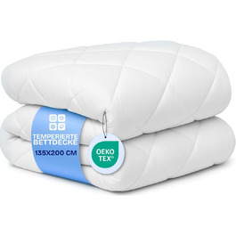 Ковдра DREAMWAY 135x200 см, 4-сезонна, мікрофібра 300gsm, біла, сертифікат Oeko-Tex