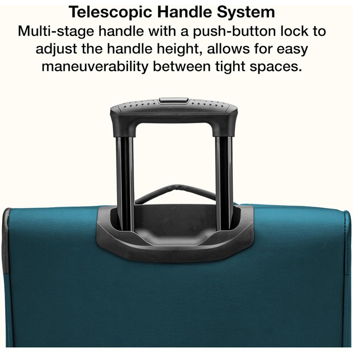 Набір валіз U.S. Traveler Anzio Softside Spinner 3-Piece (22/26/30) блакитно-зелений