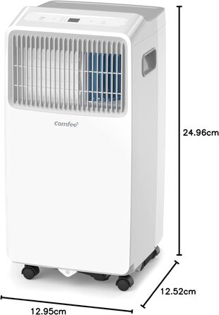 Мобільний кондиціонер Comfee MPPHA-07CRN7, 7000 BTU 2,0 кВт, охолодження, вентиляція та осушення, площа приміщення до 68 м (25), мобільний кондиціонер зі шлангом для відпрацьованого повітря 7K-25m-A