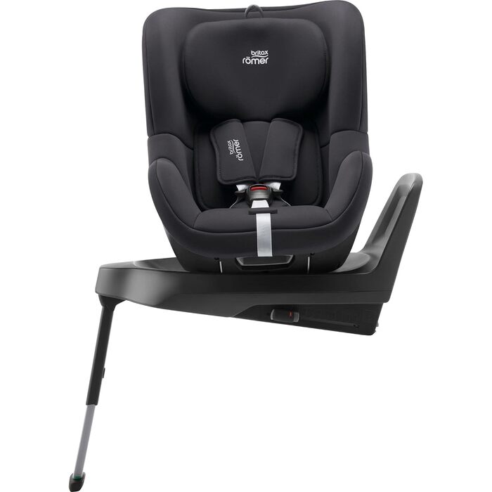 Автокрісло BRITAX RMER DUALFIX PLUS, включаючи вкладиш для новонароджених та ISOFIX, для дітей від 40 до 105 см (i-Size), народження - 4 роки, Midnight Grey