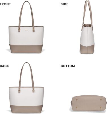 LOVEVOOK Сумка-шопер для жінок, велика сумка на плече, шкіряна сумка LOVEVOOK, 3-частинний набір (C Бежевий Хакі)