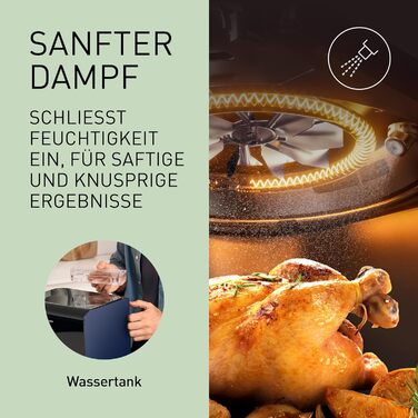 Фритюрниця повітряна Panasonic NF-CC500SXE 6 л, сіра, з вікном, 80-200°C, 11 програм, LCD-дисплей, ETM Award 2024