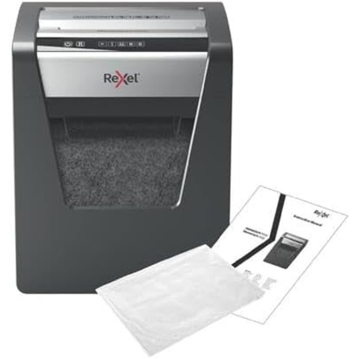 Шредер Rexel Momentum X308: безпечний знищення документів (P3), 15л контейнер, чорний