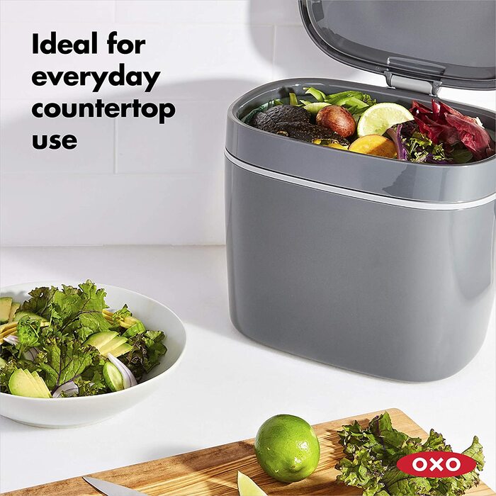 OXO Konteiner для компосту Easy-Clean, 6.6л, пластик, антрацит