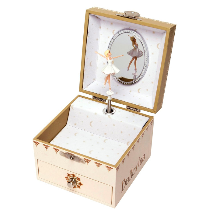 Музична скринька для дітей, балерина, нічна, скринька для прикрас з висувним ящиком, скринька для ювелірних виробів, 6260703