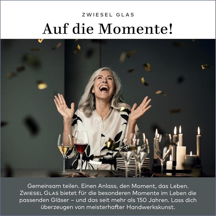 Набір келихів для вина Zwiesel Glas Vivid Senses (2 шт), Tritan-кришталь, Made in Germany. Фрукти та витончені смаки.