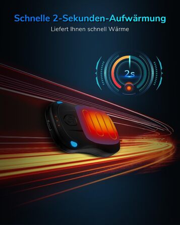 Електричний нагрівач для рук, перезаряджуваний, USB, 2 шт. (блакитний)