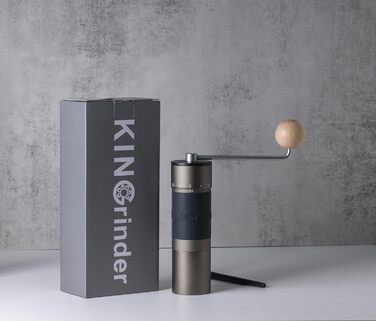 KINGrinder K6 - ручна кавомолка з 200 налаштуваннями помелу для Aeropress, French Press, Drip, Espresso, об'єм 25-35г