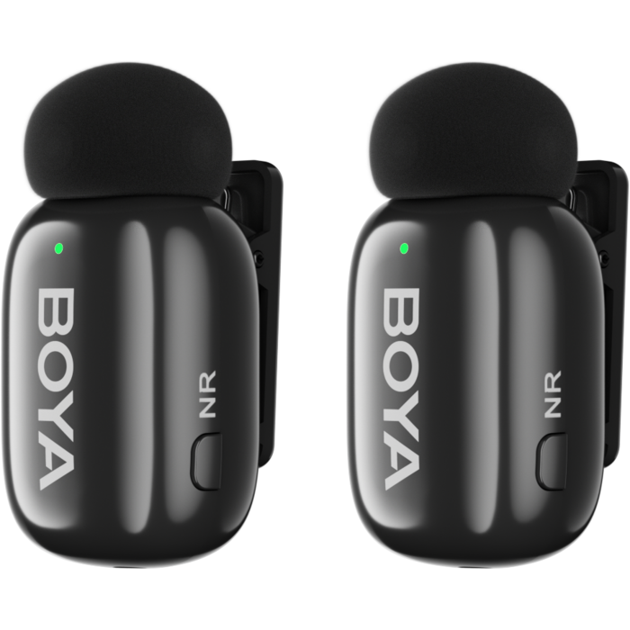 Бездротовий петличний мікрофон BOYA mini-12 Type-C/Lightning Black