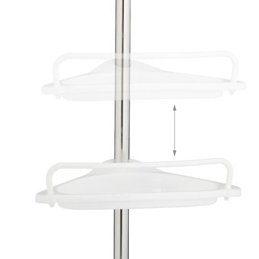 Поличка для душу Relaxdays, телескопічна