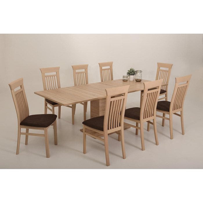 Розсувний обідній стіл Hela Helena, 140-220x90 см, ДСП, декор сонома дуб