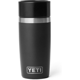 Термокружка YETI Rambler 12 oz (355 мл), чорна, з кришкою Commuter, нержавіюча сталь