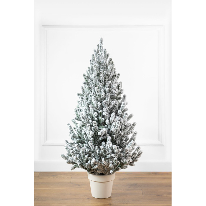 Ялинка лита 'Віденська' в горщику ЗАСНІЖЕНА 1,10м