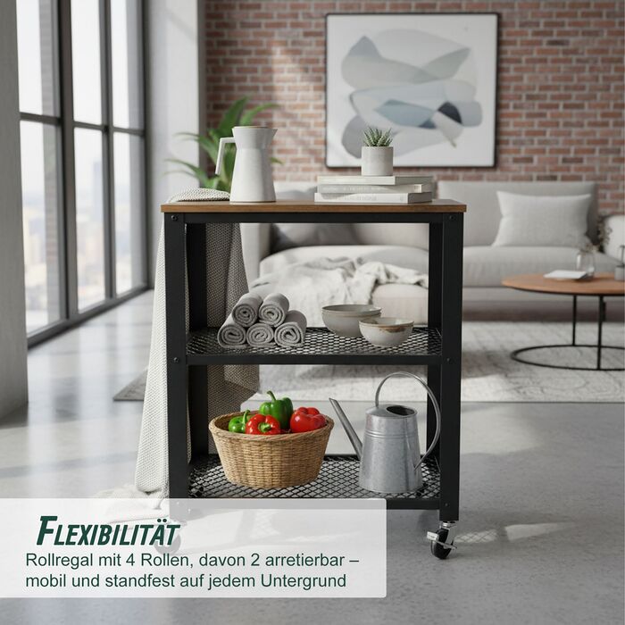 Візок кухонний Relaxdays, 3 ящики