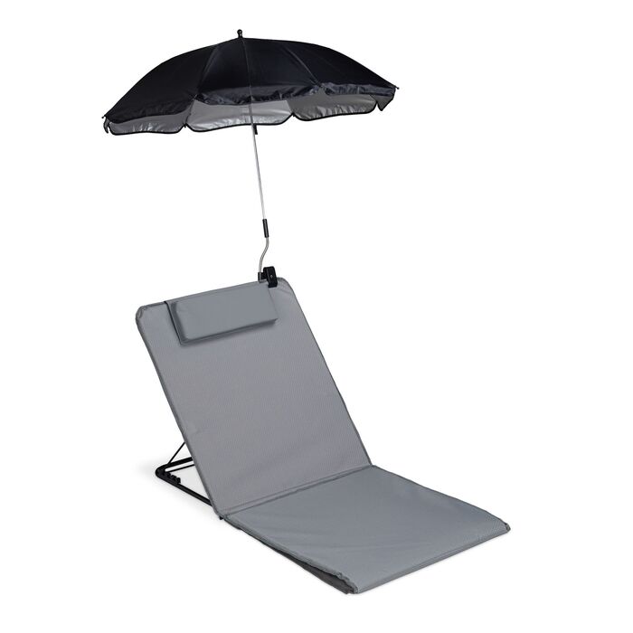 Relaxdays Пляжний килимок із сонцезахисним парасолькою
