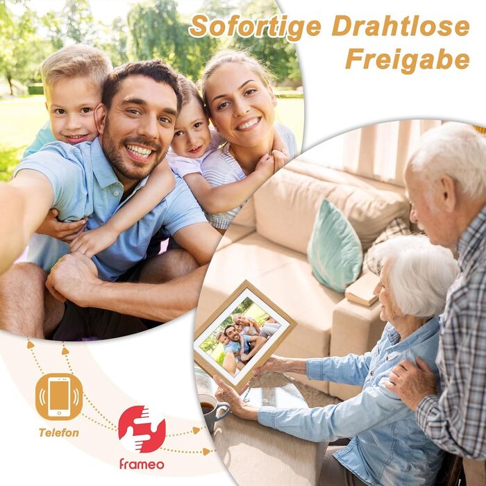 Цифровий фоторамка з дерева, Wi-Fi, 32GB, 10.1