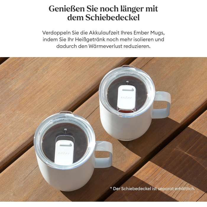 Розумний термокружка Ember Smart Mug 2, 295 мл, чорний: регулювання температури через додаток, LED дисплей, акумулятор, покращений дизайн