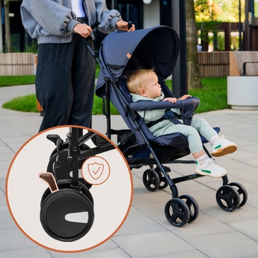 Легка прогулянкова коляска-парасолька Lionelo Elia, складана