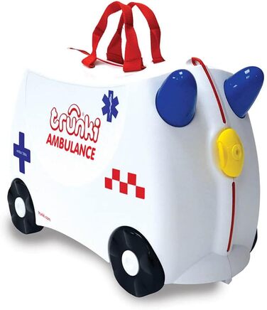 Дитяча валіза та дитяча ручна поклажа Trunki Abbie Ambulance (біла)