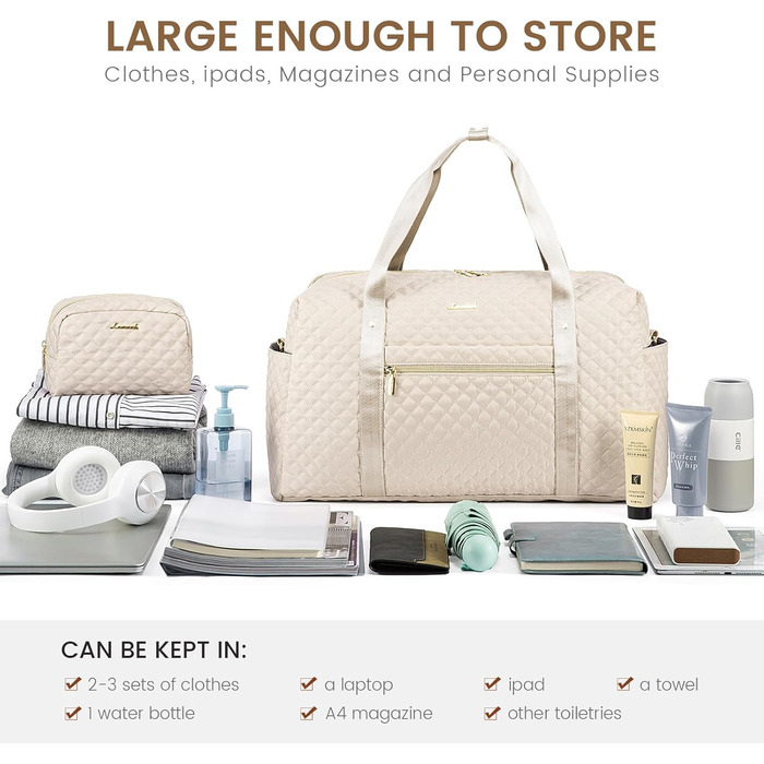 Спортивна сумка LOVEVOOK для жінок з відділенням для ноутбука, 35L - подорожі, спортзал, клініка