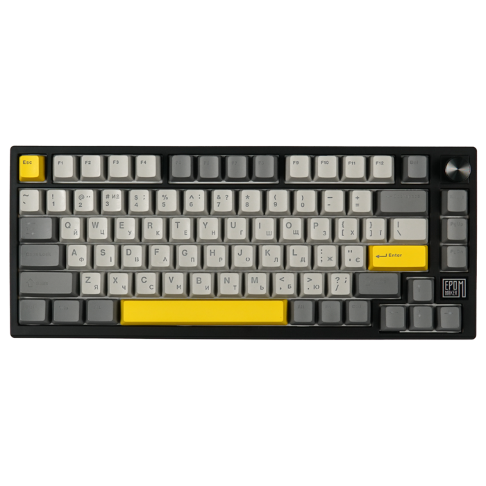 Клавіатура механічна бездротова EPOMAKER TH80 SE Budgerigar V2 Black (TH80-SE-B-BV2)