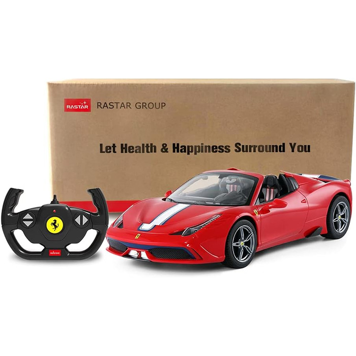 Радіокерований автомобіль Rastar Ferrari 458 Special A, червоний кабріолет 1:14 з автоматичним відкриттям/закриттям