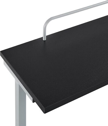 Комп'ютерний стіл Yaheetech з полицею для принтера, чорний, 80 x 50 x 132 см