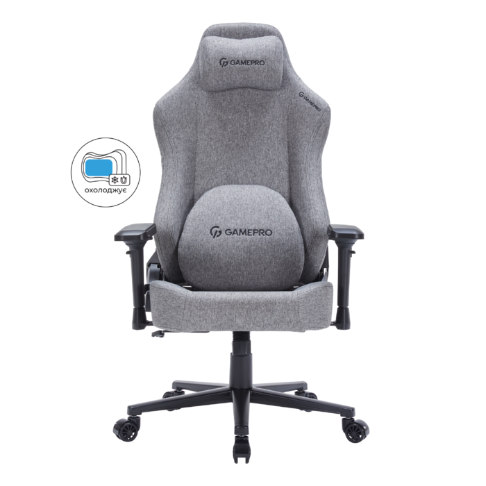 Крісло ігрове GamePro FGC750DG Fabric Dark Gray