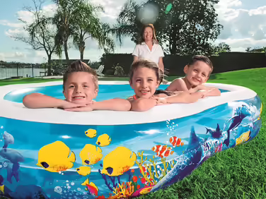 Надувний сімейний басейн Bestway Sea Ground 262x157x46 см