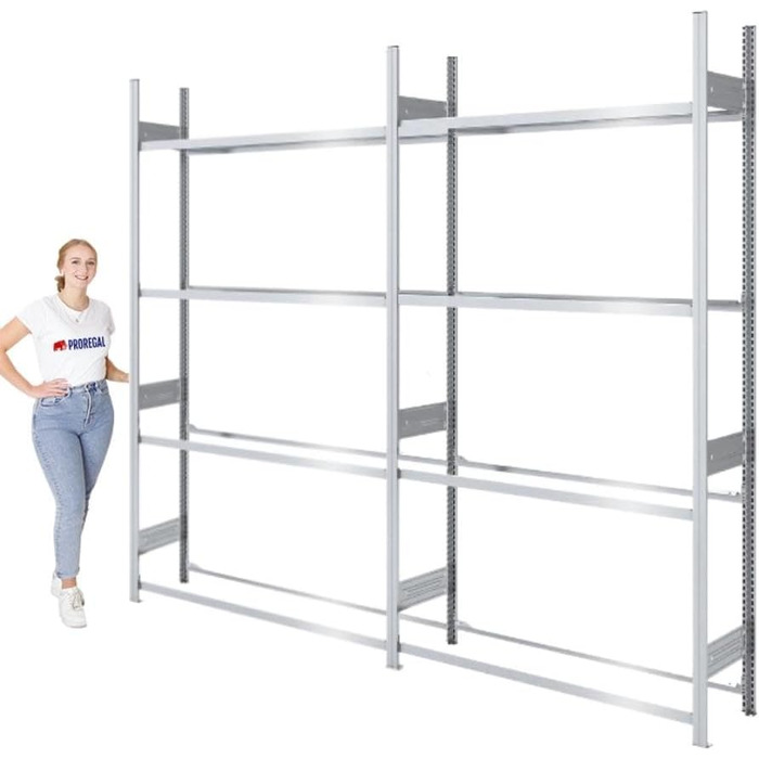 Стійка для шин PROREGAL PROEGAL, німецька якість, 200x100x43 см, 3 яруси, вантажопідйомність 150 кг, до 5 шин на ярус. Ідеально для гаража.