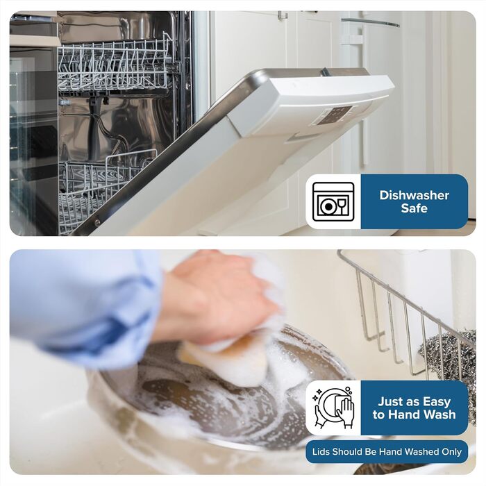 Набір місок для змішування Viking Culinary з нержавіючої сталі, 10 шт. | Силіконова неслизька основа | З герметичними кришками | Можна мити в посудомийній машині | Сірий колір