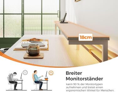 Ігровий стіл Coleshome з LED підсвічуванням, 140x48 см. Стіл з тканиними ящиками, комп'ютерний стіл з 2 розетками та 2 USB-портами, стіл для ігор з підставкою для монітора для дому/офісу, білий 140x48 см