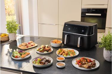 Фритюрниця повітряна Braun MultiFry 3 HF 3030, 4.3 л, 1500 Вт, цифрове керування, 8 програм, антипригарне покриття, чорний