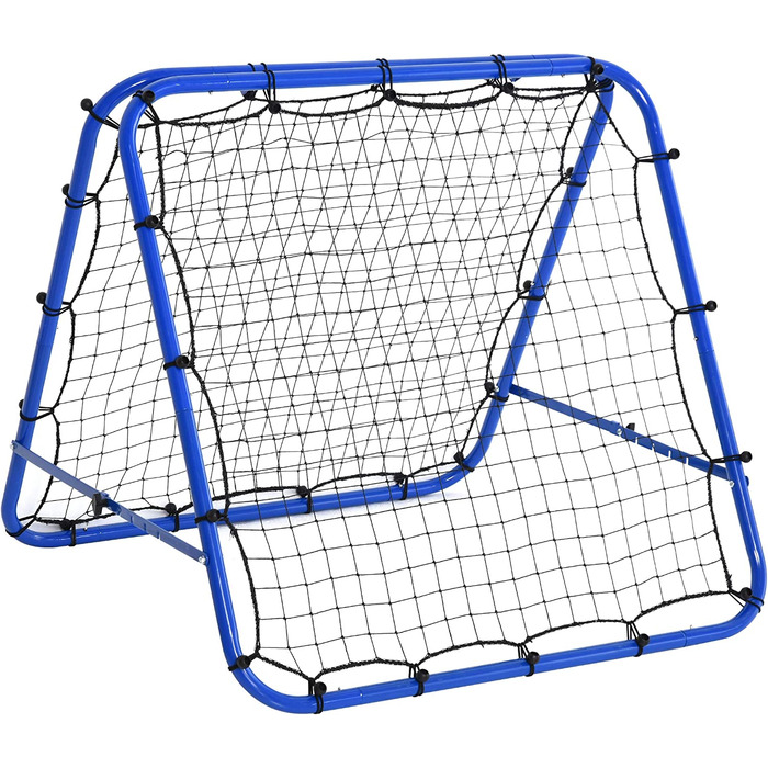 Футбольний м'яч HOMCOM, 5-ступінчастий, сталевий, синій, 100x95x90см