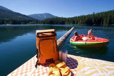 SPARTER Рюкзак-холодильник на 33/49 доз, ізольований терморюкзак, вологостійкий, легкий, для пляжу, подорожей, кемпінгу, обід (Оранжевий)